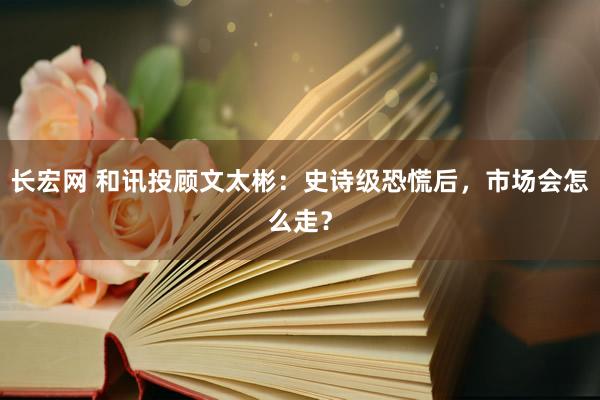 长宏网 和讯投顾文太彬：史诗级恐慌后，市场会怎么走？