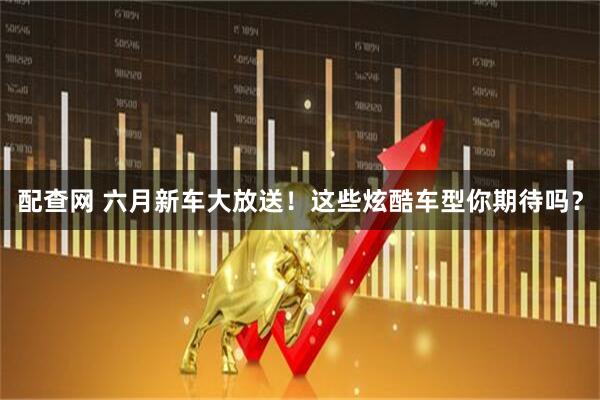 配查网 六月新车大放送！这些炫酷车型你期待吗？